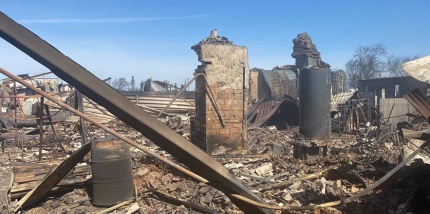 Помощь пострадавшим от пожара в Курганской области
