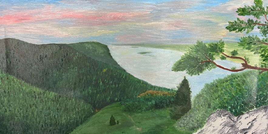 Жигулевские горы на рассвете (Степкина Маргарита Дмитриевна)