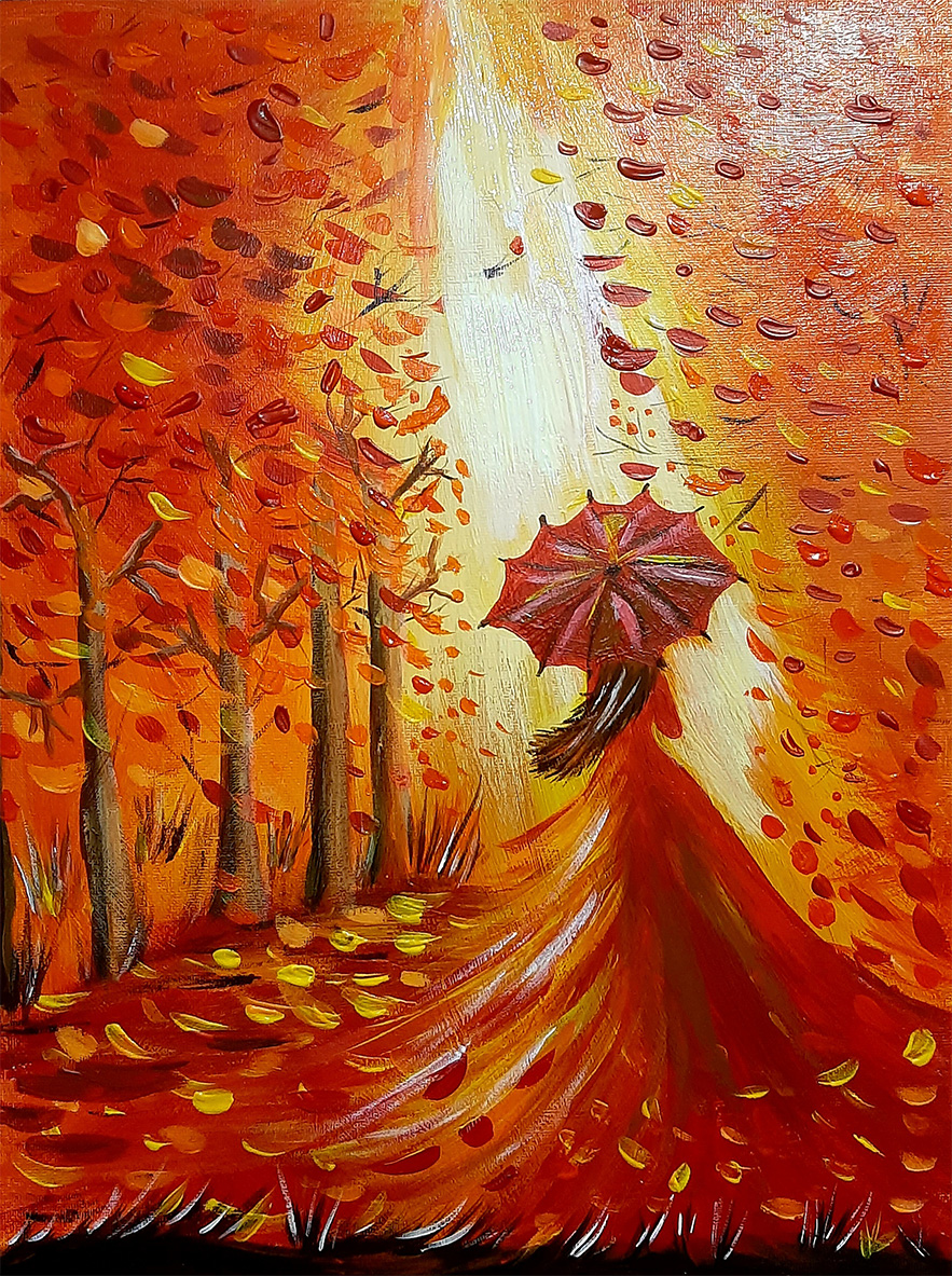 Осенняя благодать (картина). Автор: Ольга Зубаева