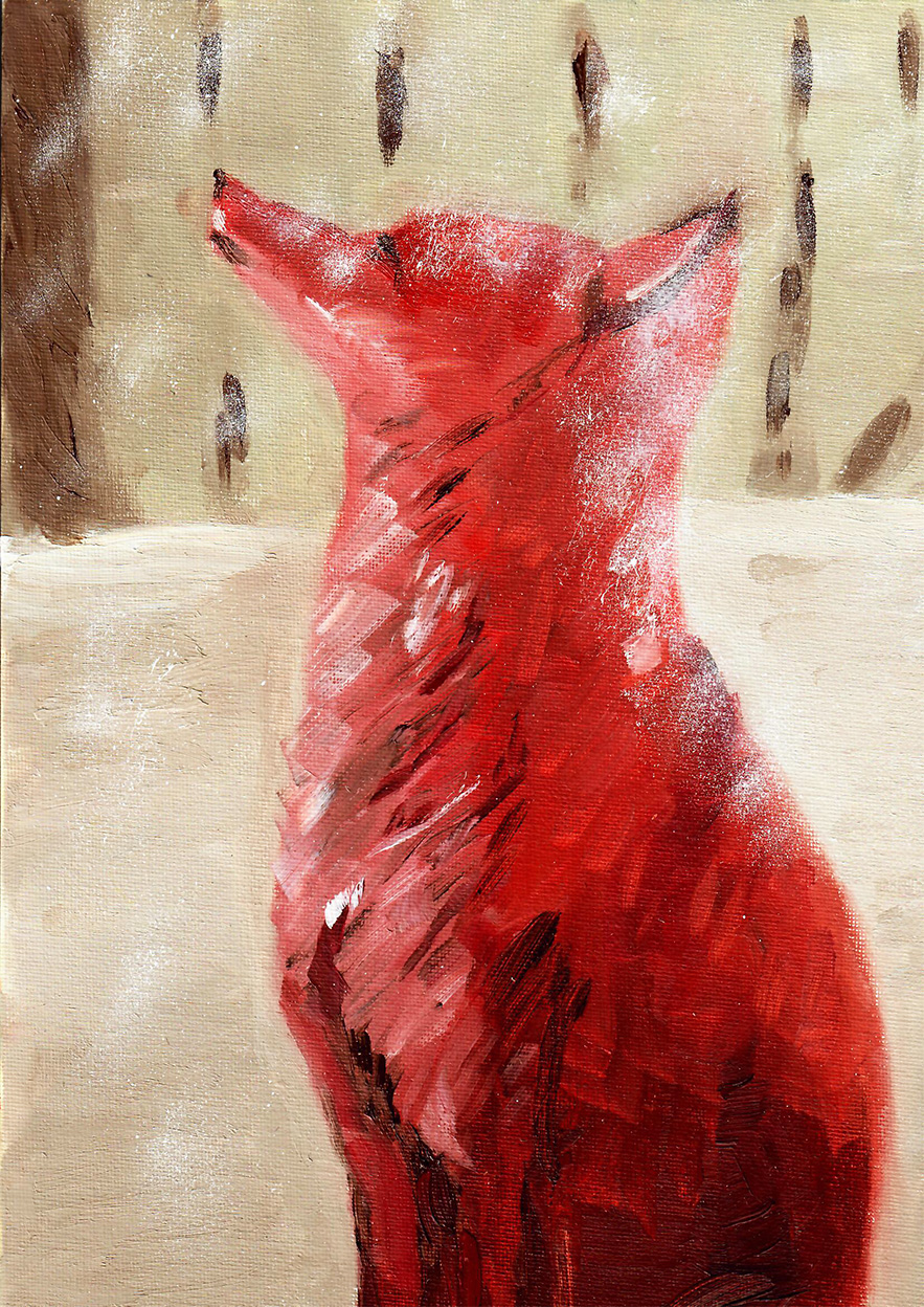 Снежный лис (картина). Автор: Алексей Данилов